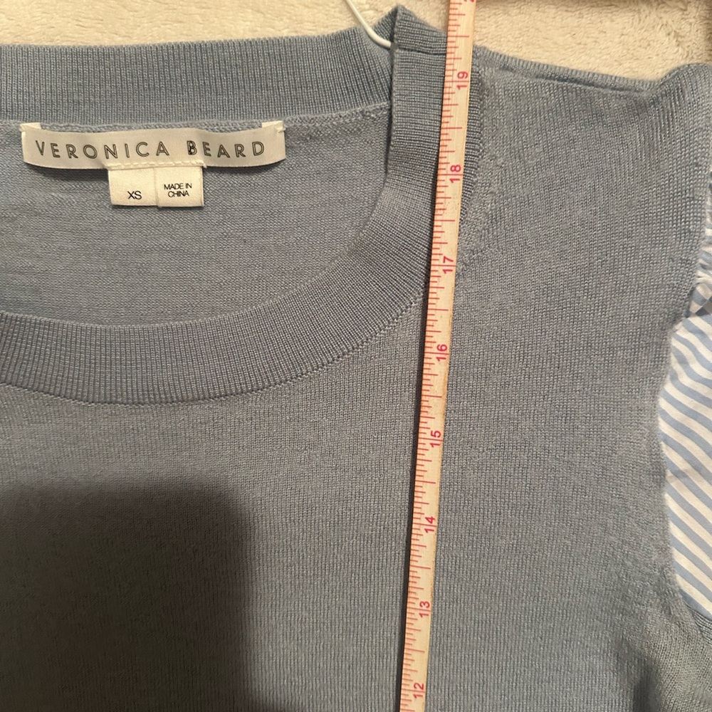 Veronica Beard Light Blue Knit Top - Picture 6 of 7